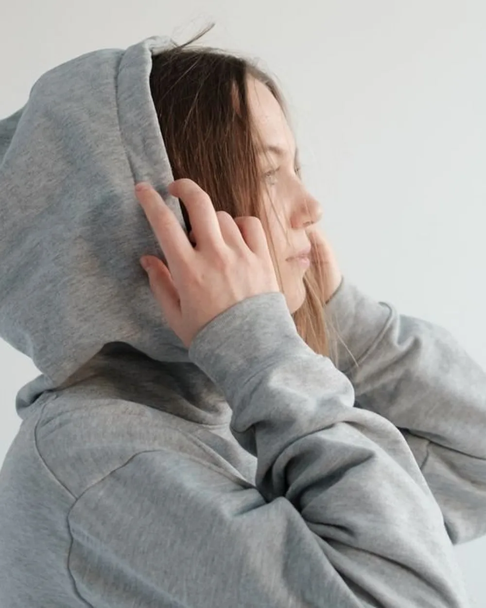 Rekor Kapüşonlu Sweatshirt Gri
